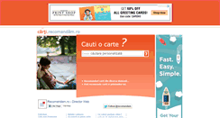 Desktop Screenshot of carti.recomandam.ro
